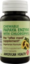 בריאות אמריקאית פאפאיה Enzyme עם Chlorophyll - 100 טבליות Chewable - מקדם Absorption חומרים מזינים - non-GMO, טבעוני, Gluten Free - 33 משרתות