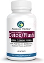 Herbs Detox / Flush Blood Purifier - All Natural Detoxifying תוסף שנוצר עם 7 Powerful ניקויsing & Purifying Agents - 60 Count Count