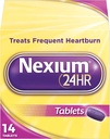 Nexium 24HR נדחה טבליות הלבבורן, Esomeprazole Magnesium Acid מופחתr, 20 מ"ג, 14 Count Count