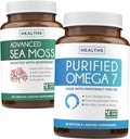 Irish Sea Mosss & אומגה 7 (3-Month Supply) Sea אומגה Combo Bundle - Organic Irish Sea Mos - Raw Vegan Supplement (180 Caps) & אומגה 7 Softgels - Provinal Sustainable Sustainable Provian Anchovy Fish Oil -90 Caps - Caps - Raw Vegan Supplement (180 Caps) & אומגה 7 Softgels - Provinal Sustainable Sustainable Sustainable Sustainable Provinal Sustainable Provian Anchovy Fish שמן דגים שמן -90 -90 Caps -1990 Caps Fish שמן -90 Caps -1990