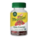 Megafood Iron Energy Gummies, תוספת ברזל לנשים, גברים, בני נוער וילדים עם ויטמין B12 & B6, ויטמינים, מן The Makers of Blood Builder, Strawberry Flavor, 60 Count Count