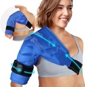 Atsuwell Shoulder Ice Pack רוטטור Cuff Cold Compression, Reusable Gel Ice Pack Shoulder Wrap, גמיש Arm Cold Pack לגברים ונשים, Blue Blue Blue