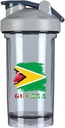 גיאנה גיינזית דגל 18 Ounce Shaker Cup, Fashion Theme Pattern Shaker Bottle Leak-Warout Shake