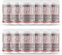 אבקת ספורט קולג'ן, 12.42 oz, Pack of 12 - Grass Fed Bovine & Wild Fish Hydrolyzed Type I, II, 3 Multi Collagen פפtides, אבקת חלבון לא משועבד עם אלקטרוליטים