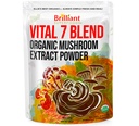 Ellie's Best 7 Mushroom אבקת לחלץ תוסף תערובת - אורגני Reishi, Lion's Mane, Chaga, טורקיה Tail, Cordyceps, Maitake & Shiitake - Double Extracted - 16oz / 456 משרתים...