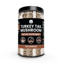 טורקיה Tail Mushroom (730 קפסולות) No Magnesium Or Rice Fillers, Always Pure, Lab מאומתת