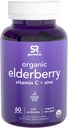 חניכיים ישנות (65:1) עם ויטמין C, Zinc & Probiotics for Immune Support & Gut Health | USDA אורגני, מוסמך ו- non-GMO מאומת (60 חניכיים טבעוניות)