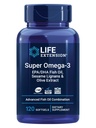 Life Extension Super אומגה 3 EPA / DHA עם Ssame Lignans & Olive Extract, 120 Count