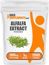 BulkSupplements.com Alphalfa לחלץ אבקה - תוסף אלפאפיללה, אבקת סופר ירוק - טבעוני וגלוט חינם, תוספי ירוק - 500 מ"ג לשרת, 1kg (2.2 lbs) (Pack של 1)