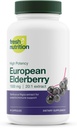 Elderberry Immune תומך - חזק DNA מאומת 1800 מ"ג Sambucus Black Elderberry - Easy to Swallow Elderberry קפסולת - Powerful Booster - Gluten Free, Soy Free, Non GMO, טבעוני בטוח