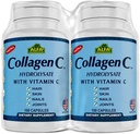 coagenC hydrolysate על ידי ויטמין אלפא - מכיל ביוטין ויטמין C - 100 קפסולות כל - 2 Pack