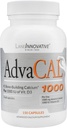 Lane Innovative - AdvaCAL 1000, Advanced Calcium Supplement, Easy to Swallow תוספת קפסולת קטנה, תומך בכחודה מוגברת (50 משרתים)