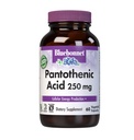 BlueBonnet Nutrition Pantothenic Acid 250 מ"ג ויטמין B5 עבור אנרגיה סלולרי עבור נשים וגברים - טבעוני, Gluten-Free, non-GMO - 60 קפסולות ירקות