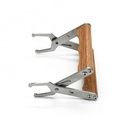 WeICHUAN Bee Hive Frame Grip - Stainless Steel Beekeeping Gripper, Holder & Lifter Tool with Wooden Handle for Beekeeeper