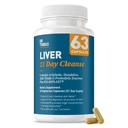 Dr. Tobias Liver 21 Day ניקוי, Herbal Liver Detox ניקויse עם חלב Thistle, Dandelion Root & Artichoke Extracts Liver Health & Digest, 63 קפסולות צמחוניות