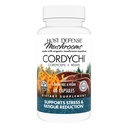 Host Defense CordyChi קפסולות - אנרגיה & Immune Support Supplement - Cordyceps & Reishi Mushroom תוסף ל-Relaxation & Respiratory Support - איידס נגד עייפות - 60 קפסולות (30 משרתים)