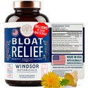 Bloat Relief Probiotic and Digestive Enzymes - Anti Bloating Turmeric, Fennel, Bromelain IBS תוסף - Detox Debloat כמוסות גז - חוסכת לנשים וגברים - 30 גלולות בריאות Gut
