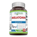 תוספי מלטונין טהורים | 10 Mg Per Serve | 120 טבליות | Non-GMO | Gluten-Free | Made in USA