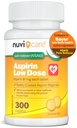 מינון נמוך של Dose Aspirin 81 מ"ג למבוגרים Coated Caplets - בהשוואה לרכיב פעיל ב-Lo Dose Bayer Aspirin למבוגרים - בטיחות Coated (300 Count)