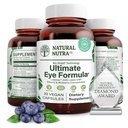 טבעי Nutra Ultimate Eye Health תוסף - Bilberry & Blueberry Extraction for Day and Night Vision Support, מקדם צבע Perception & Eye Clarity - Non-GMO, Gluten-Free, טבעוני - 30 קפסולות