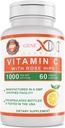 Genex Formulas 1000 מ"ג ויטמין C עם Rose HIPS (60 קפסולות) תומך מערכת החיסון בריאה - non-GMO, Gluten Free, טבעוני (60 יום אספקה)
