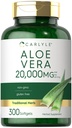 Karlyle Aloe Vera Softgel קפסולות 20,000 מ"ג | 300 Count | Aloe Vera Gel Supplement