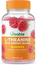 Lifeable L Theanine עם גינקו בילובה - גדול Tasting Natural Flavor חניכיים תוספי ויטמינים - non-GMO Gluten Free טבעוני צ'ויכול - כדי לעזור לך להתמקד להירגע - למבוגרים גברים - 60 מסטיק