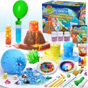 UNGLINGA 50+ Science Lab הניסויים Kit for Kids, STEM פעילויות חינוכיות למדען מתנות ל- Boys Girls Chemical Set, Gemstone, Volcano Eruption