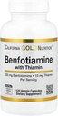 California Gold Nutrition Benfotiamine עם Thiamine, 250 מ"ג, 120 קפסולות Veggie