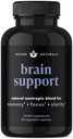 Brain Support Supplement - Natural Memory and Focus Supplement with Lion's Mane, גינקו בילובה, Bacopa Monnieri & Ashwagandha Root - Natural Nootropics & Brain Booster | 60 קפסולות