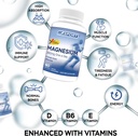 High Absorption Zinc and Magnesium (60 Count) Bundle - Magnesium for Leg Cramps and Sore השרירים הקלה - Zinc for Immune Support and Recovery - עם ויטמין B6, D ו- E