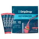 DripDrop hydrotion Packets - Watermelon - Single Serve Electrolytes אבקת משקה לערבב - non-GMO, Gluten Free, טבעוני - 32 Sticks