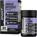 OnNIT New Mood Daily Stress תומך קפסולות, IGTM Non-GMO נבדק, Sleep and Mood Support Supplement for Men and Women, Daily Stress Management קפסולות, 30 Count