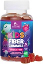 ילדים סיבים חניכיים 4g - Prebiotic סיבים תוספת לבריאות העיכול, סדירות ותמיכה - סוכר חינם & צמחי מבוסס סיבים - Natural Raspberry Flavor - טבעוני, Gluten-Free - 60 חניכיים