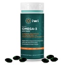 Iwi אומגה 3 ספורט, 60 Softgels (30 משרתים), צמח מבוסס אלגה אומגה 3 עם DHA, תרגיל שיקום תמיכה דיאטה תוספת, קריל ושמן דגים אלטרנטיבי, ללא דגים