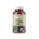 Alpha Focus Nootropic - Memory and Focus Brain Booster תוסף עם Choline, Citicoline, GPC, L-Tyrosine, Bacopa Monnieri, DMAE, Gingko Biloba, Lion's Mane, Niacinamide - 60 קפסולות