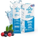 MyHy Zero Liquid hydrotion Packets, Sugar Free Electrolyte Drink for Hydration Support, Dehydration Relief for Travel, Pregnancy, Fitness, First & Firstette Party - ברי, 5 Count