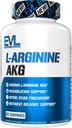 Evlution L-Arginine AKG - ותמיכה במשלוח תזונתי - Nitric Oxide Precursor - 1000 מ"ג L-Arginine AKG - Gluten Free & Non-GMO - תוספי תזונה - 60 משרתים - 120 Veggie קפסולות