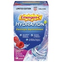 משקאות ספורט מתעוררים עם ויטמין C (18 Count, Raspberry Flavor), אלקטרוליטיטטה גילוח, 0.33 אבקת Ounce אבקת Packets
