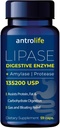 תוספי בריאות ANTROLIFE Digestive - Enzymes with Lipase Nutritional Supplements & Amylase for Digestive Comfort - תוסף תזונתי - 59 קפסולות