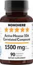 MONOHERB Active Hexose 10x Cor Related Compound, 1500 מ"ג - 30 משרתים - 90 קפסולות 500 מ"ג לקפסולה