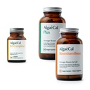 ALGAECAL Bone Health Bundle - D3 Complete (1000 IU) + K2, ויטמין E, ויטמין A & Plant-based Calcium נתמך קלינית כדי להגדיל את הכחדת העצם