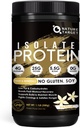 NATURE TARGET Isolate אבקת חלבון Whey וניל, 25g חלבון נמוך carb Sugar-Free & Gluten-Free, 5.5g BCAAs, עשיר בסיבים ומינרלים, 1.1 פאונד, 16 משרתים