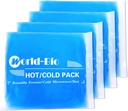 Gel Softflex Ice Packs for Injuries, Reusable Cold Pack, Hot Compress for Joint &muscle Pain, Surgery Recovery, Inflammation, Swelling, Face, Head, Wrist, Ankle & Foot פציעות, 4 Pack-5.1x6.3"