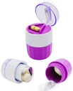 KIRIYUUK Pill Crusher ו-Greener, Crushes מרובות טבליות לאבקה יפה, Stainless Steel, Perfect for Travel, Ablet Pulverizer מתאים לנסיעה, Great Feeding tube Use and חיות מחמד, Daily Usage