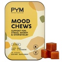 PYM Citrus Mood Chews תמיכה מתח, דאגה & Overwhelm, 20 Count | 130mg GABA, 90 מ"ג L-theanine | טבעוני, non-GMO, Gluten-Free, No added Sugar | All-Natural Mood Balance Made in USA