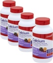 מנהיג Calcium ויטמין D3 Plus מינרלים, תוסף בריאות העצם עם Magnesium & Zinc, תומך עצמות חזקות ושיניים, שיפור Absorption, Cherry, Orange & פירות Punch Flavor, 60 צ'כוסים 4Packack