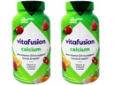 Vitafusion Calcium, Gummy JKHyWW ויטמינים למבוגרים, 500 מ"ג, 100 Count (Pack of 2)