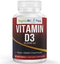 ויטמין D 10,000 IU - Bone & Immune Support Supplements - non-GMO ויטמין D Softgels for Calcium Absorption & Wellness - 250 mcg Cholecalciferol - 60 Softgels