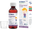 ד"ר Talbot's Cough Relief Liquid Medicine עם חומרים בהשראת טבעי לילדים כולל גביע Dosage, Natural Elderberry Juice Flavor, 4 Fl Oz